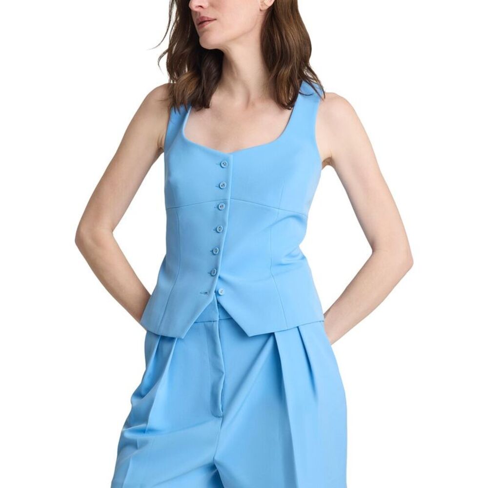Kenneth Cole Womens  Bustier Vest, Blue